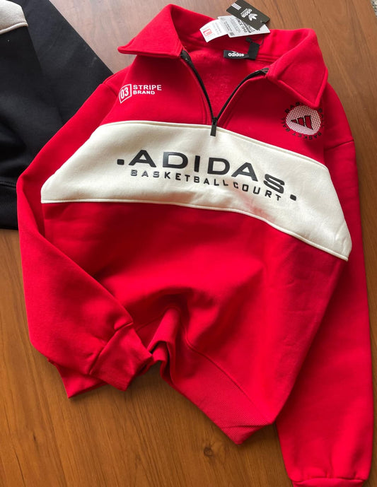 Premium Half-Zip Collar Sweatshirt (500 GSM Cotton Fleece)