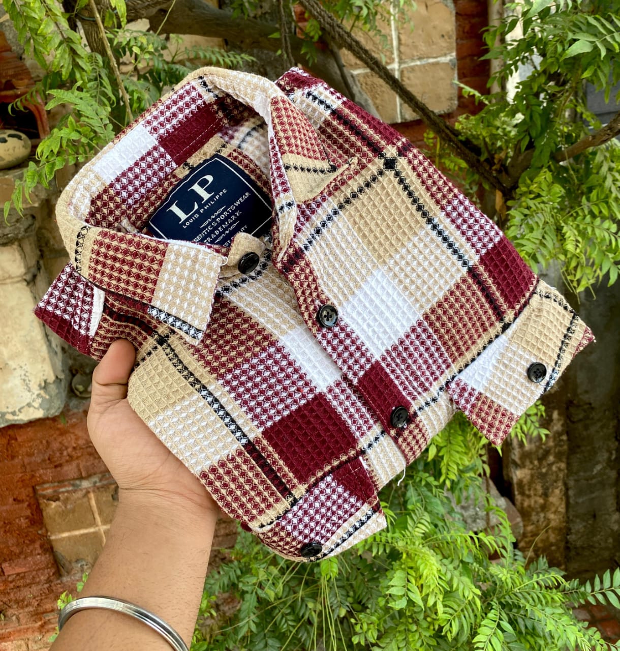 Winter Knit Plaid Shirt