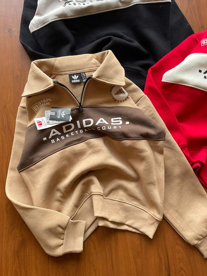 Premium Half-Zip Collar Sweatshirt (500 GSM Cotton Fleece)