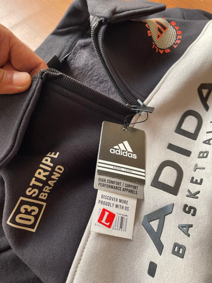 Premium Half-Zip Collar Sweatshirt (500 GSM Cotton Fleece)