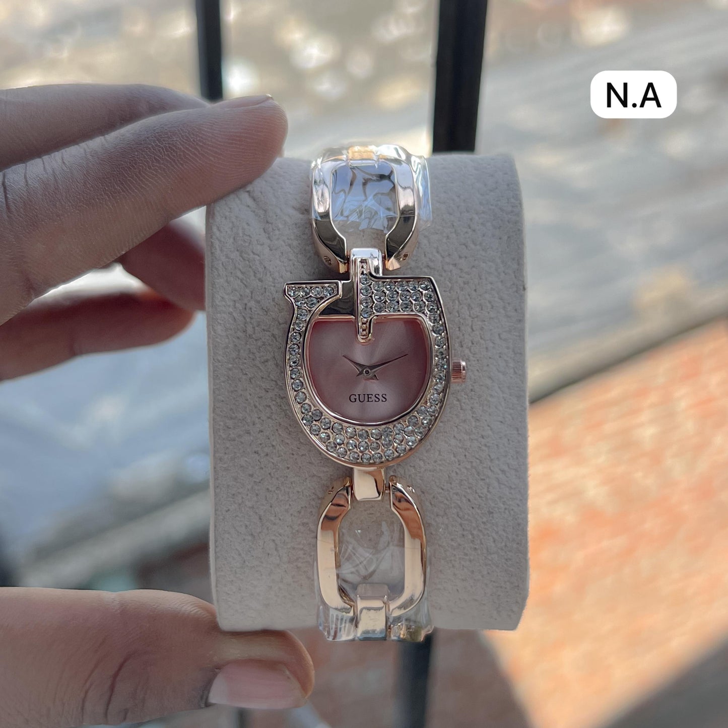 Guess Gia women's watch with an asymmetrical dial