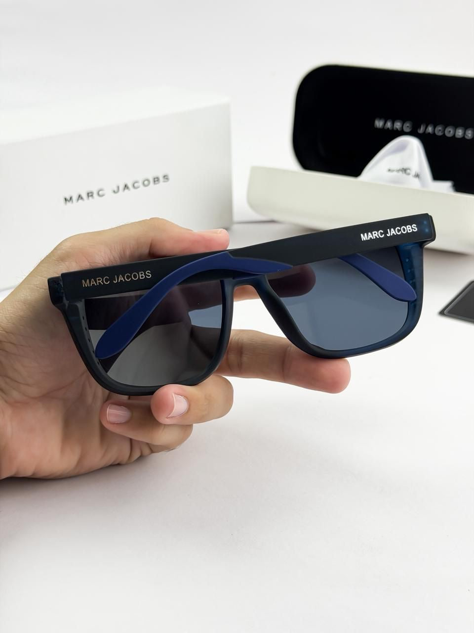 Marc Jacobs Blue Edition Sunglasses – Luxury Square Frame (Model 2104)