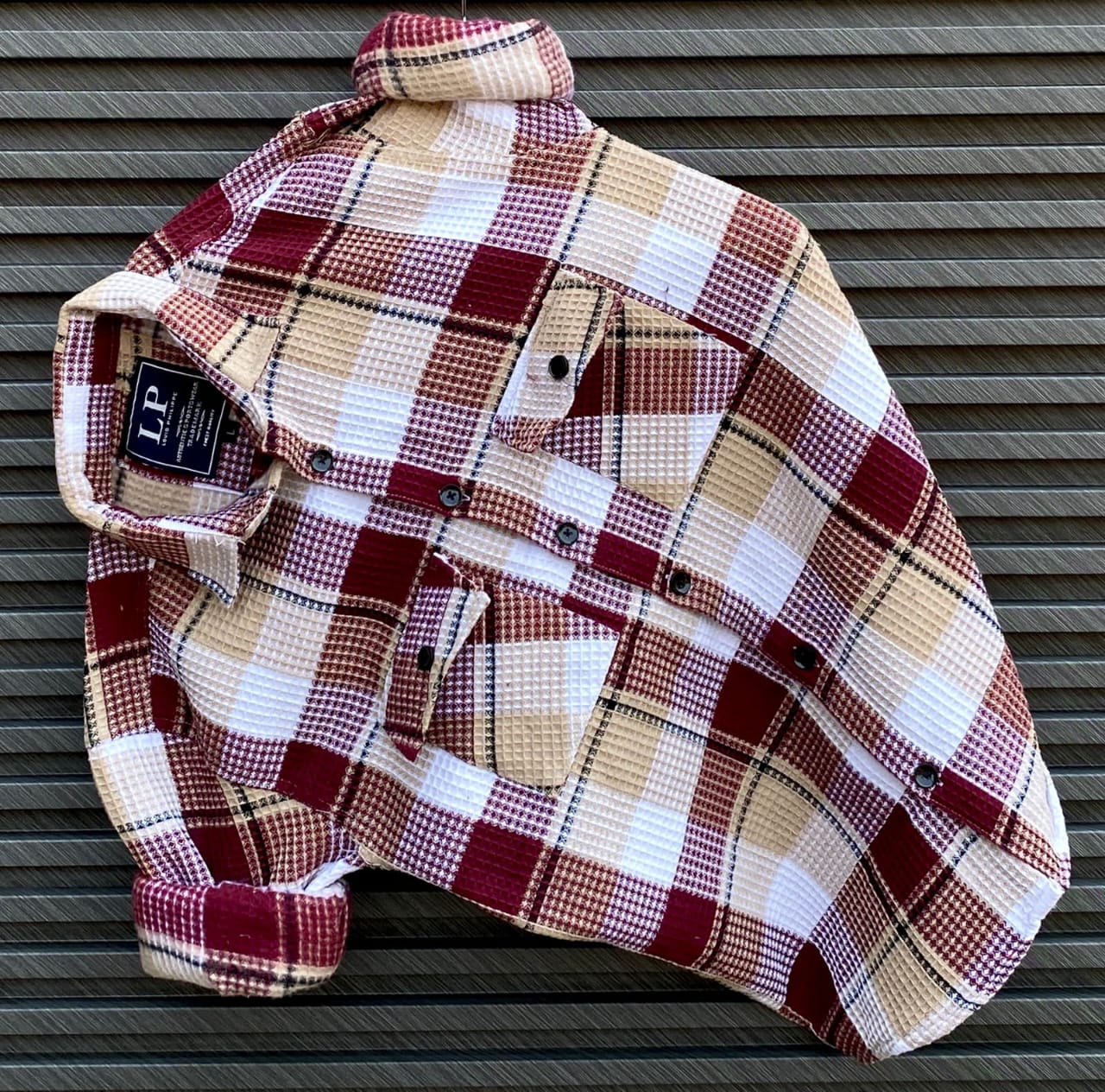Winter Knit Plaid Shirt