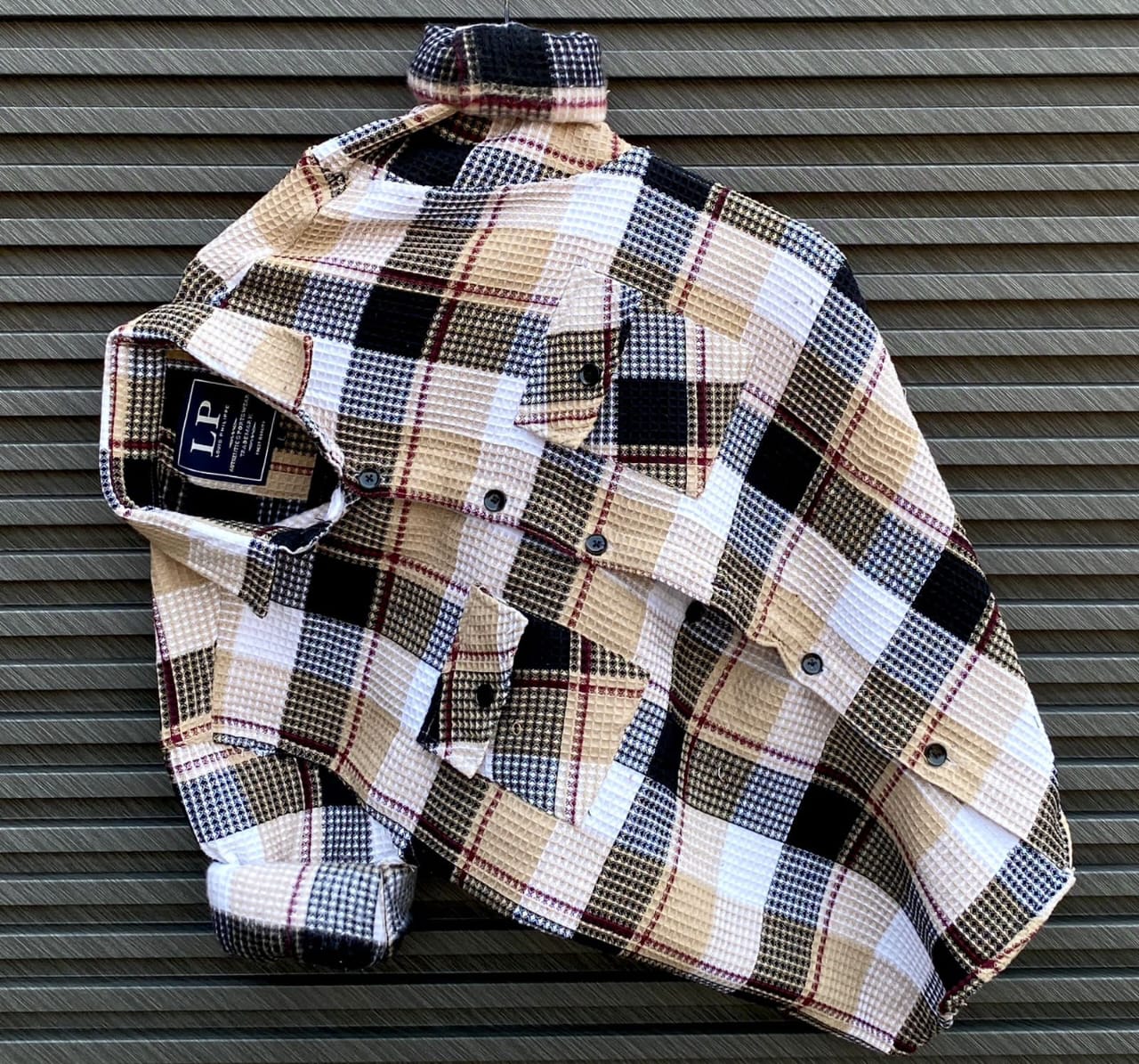 Winter Knit Plaid Shirt