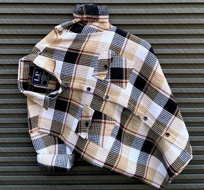 Winter Knit Plaid Shirt