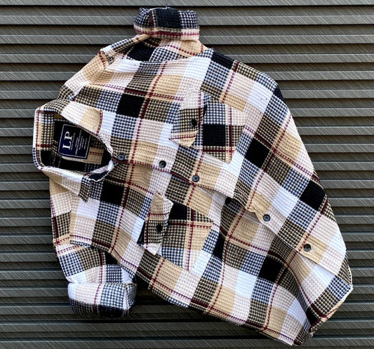 Winter Knit Plaid Shirt