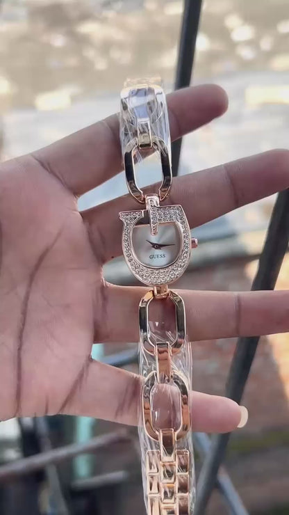 Guess Gia women's watch with an asymmetrical dial